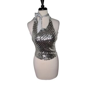 NWOT Free People Disco Fever Sequined Tank